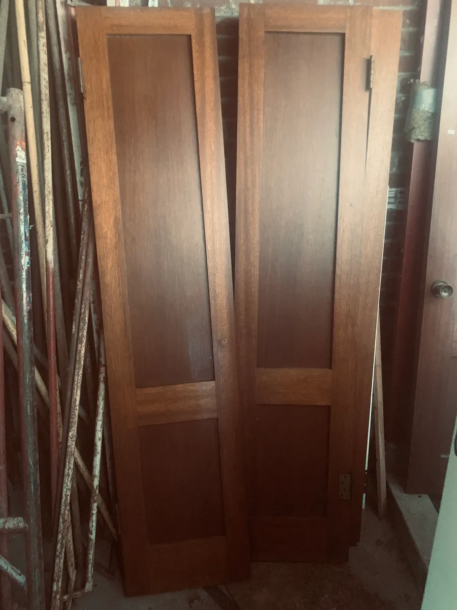 18" x 79.5" Pair of Matching Hardwood Doors
