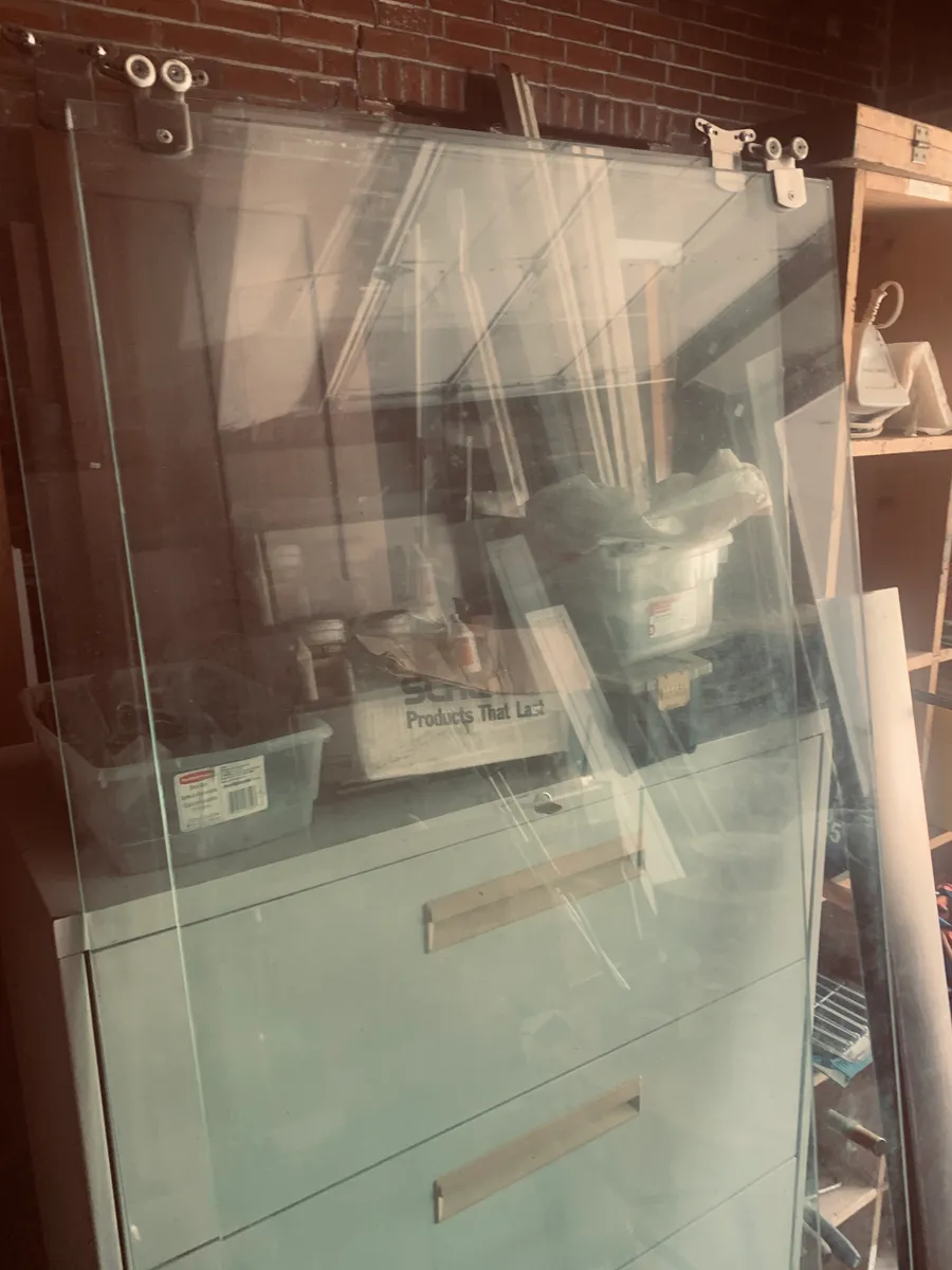 Pair of 76" x 29" All Glass Shower Doors