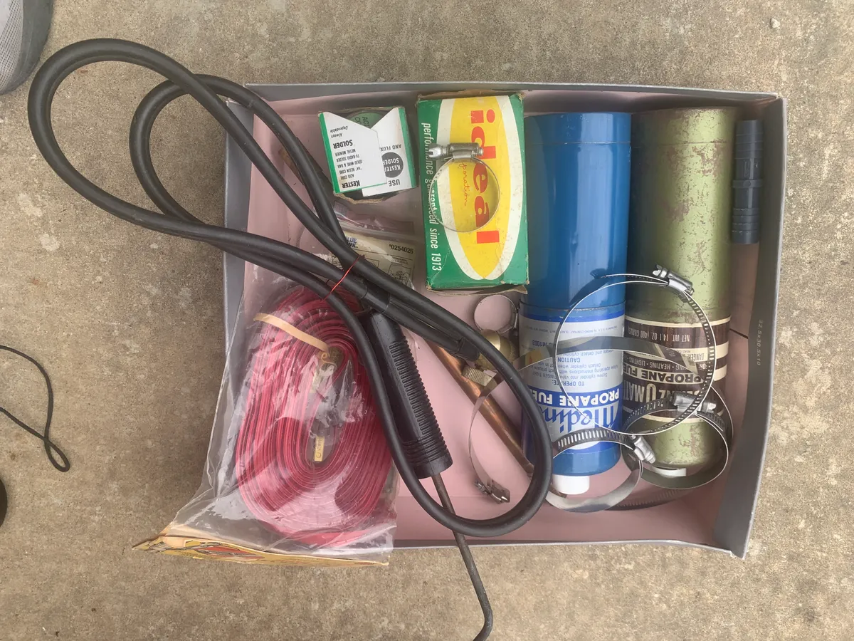 Plumbing Tool & Winterization Lot - Propane, Heat Tape, Torch Hose