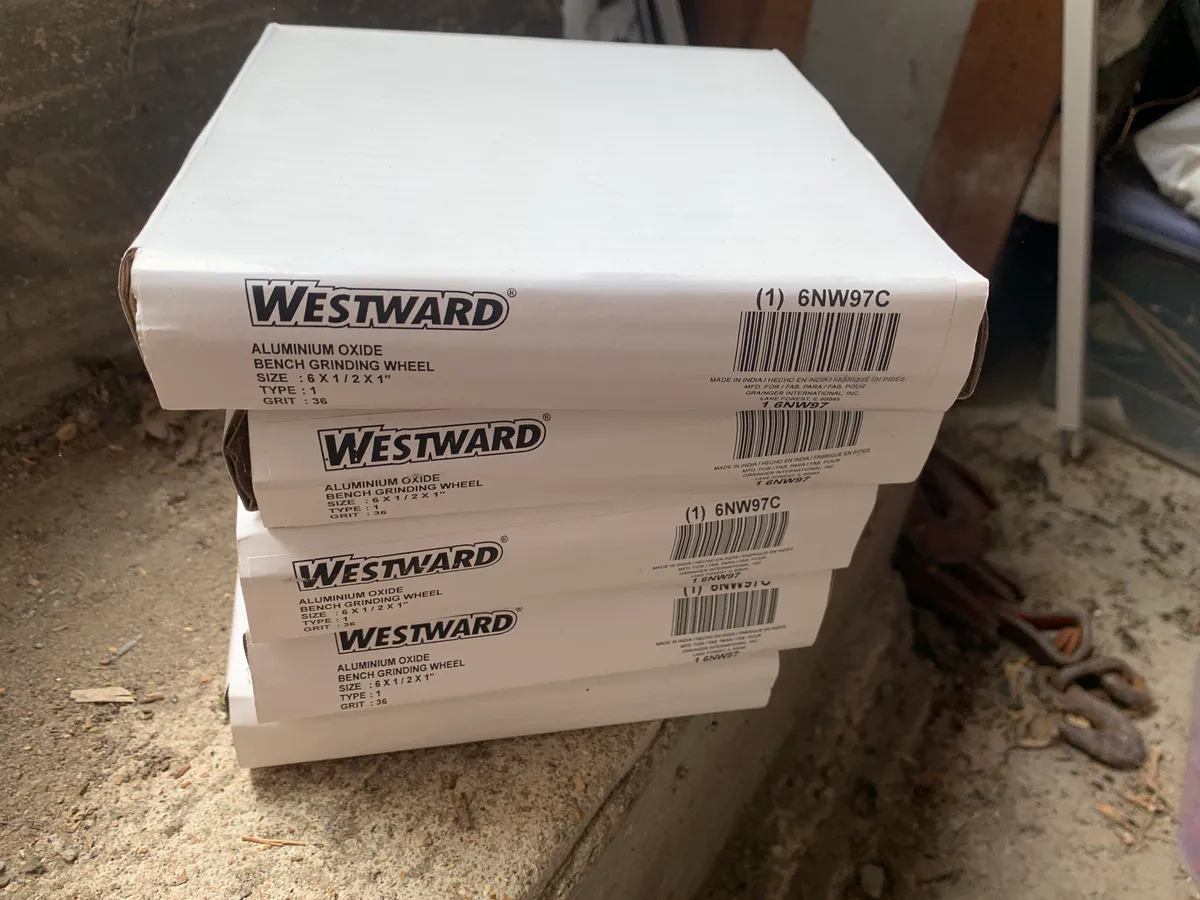 NEW Westward 6" Bench Grinder Wheels (36 Grit) - Lot of 5