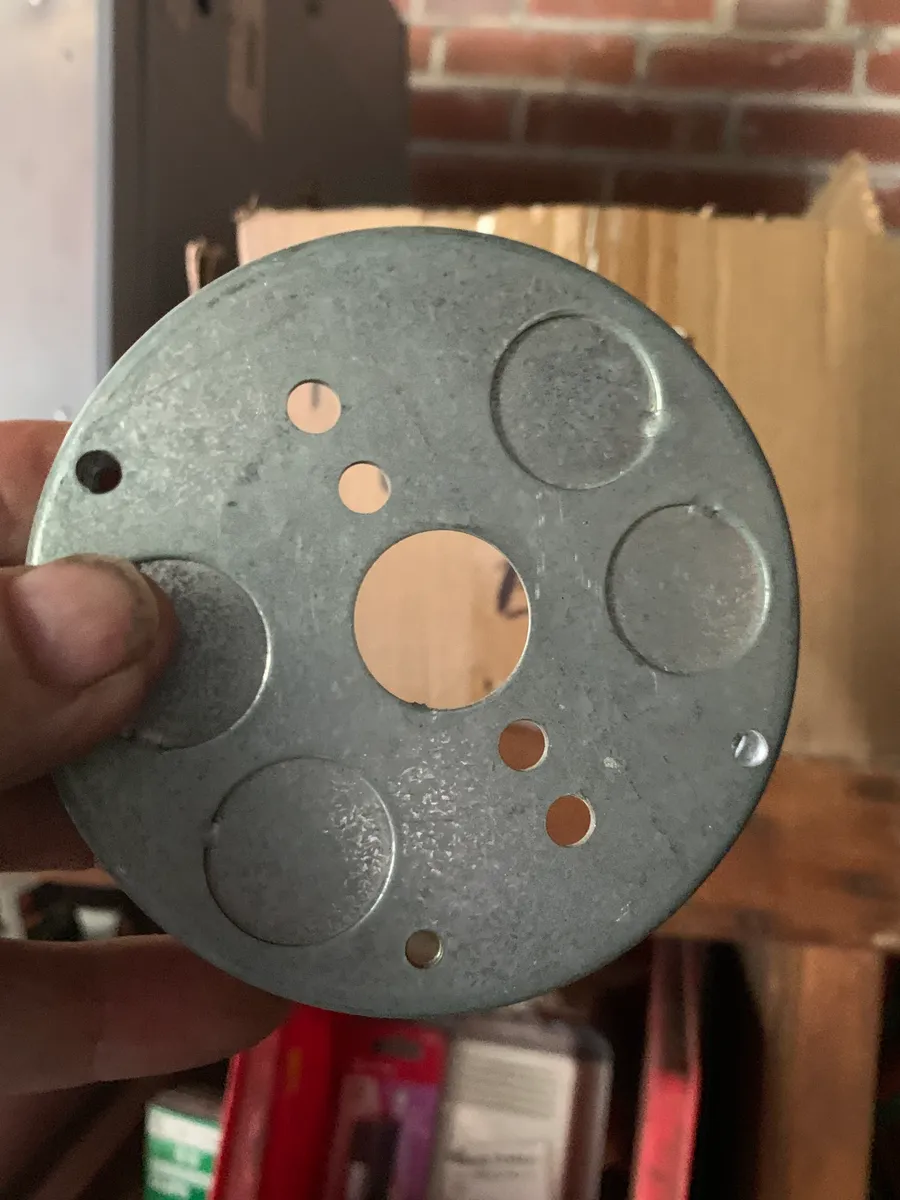 Bulk Lot of 4" Round Galvanized Steel Electrical Box Extension Rings