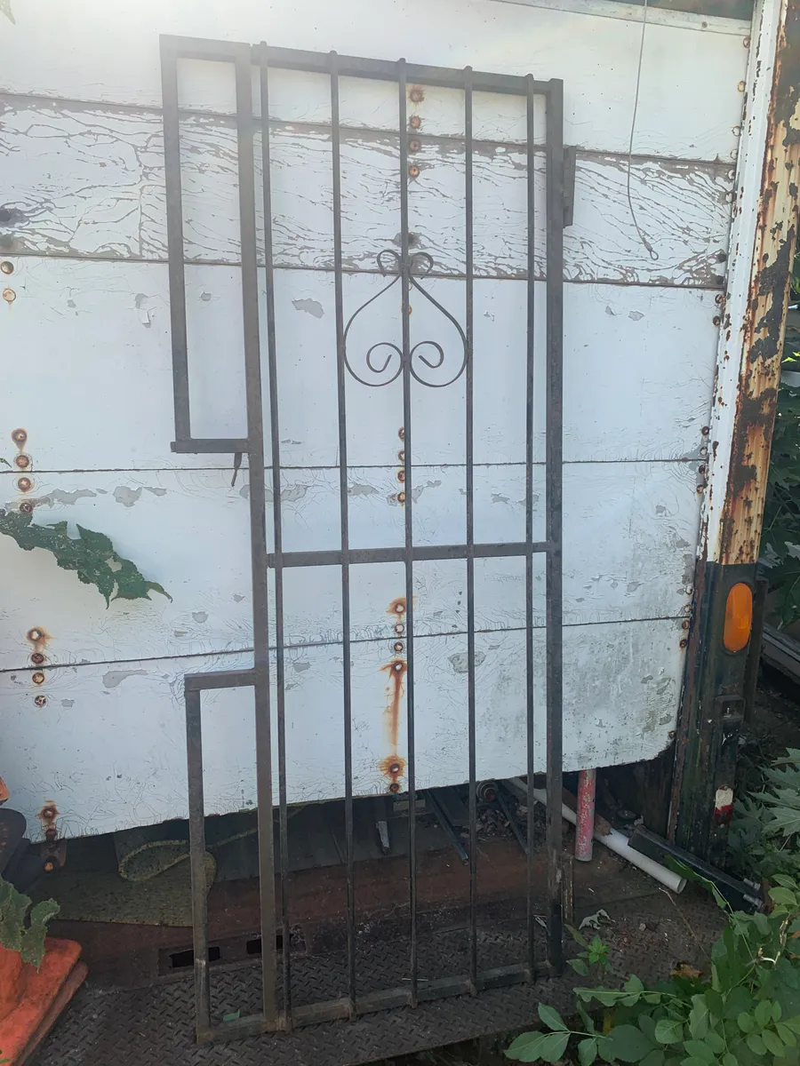 Vintage Wrought Iron Security Door Gate / Garden Trellis (Scroll Design)
