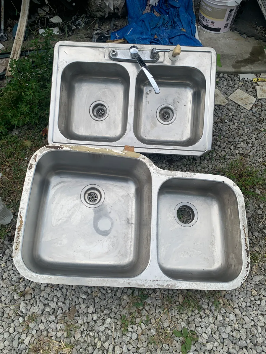 Two Stainless Steel Sinks - Good Condition