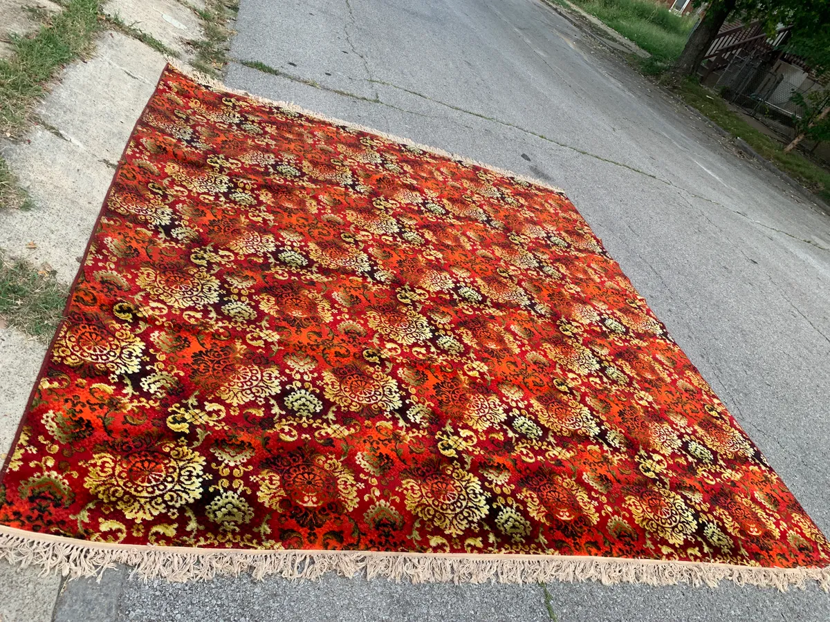 Vintage English Axminster 100% Wool Area Rug (10ft x 11ft) - Made in England